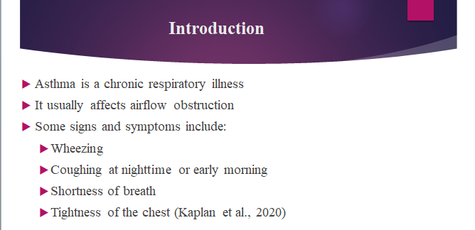 Asthma is a respiratory disorder