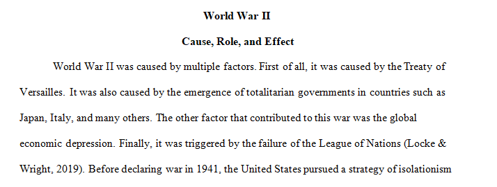 causes of World War II