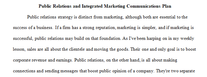 What is the role of public relations 