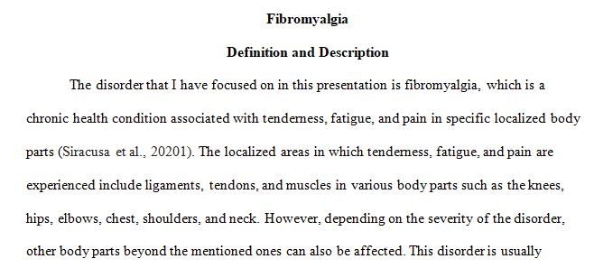 pathophysiology of fibromyalgia