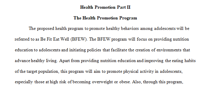 health promotion program