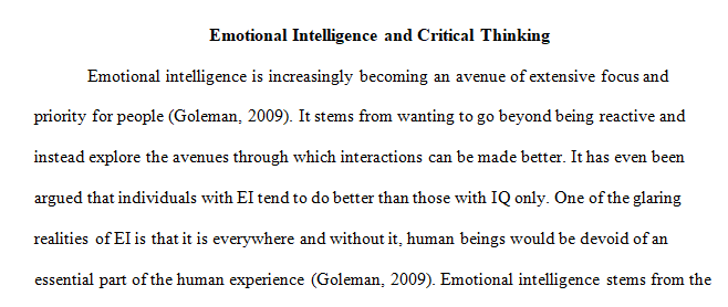 construct of emotional intelligence