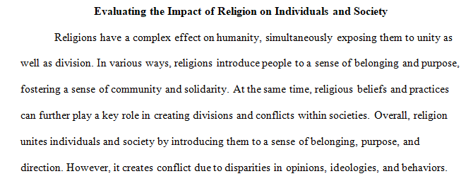 role of religions in our world