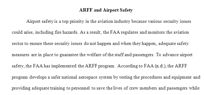 promoting ARFF and Airport Safet