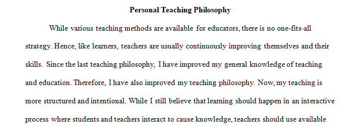 Explain the teaching methods