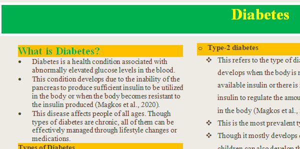 Diabetic in nursing home