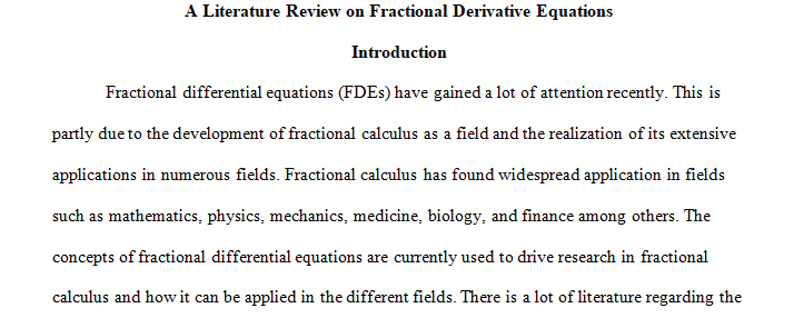 fractional derivative equations