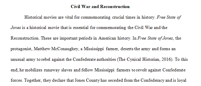 Civil War and Reconstruction