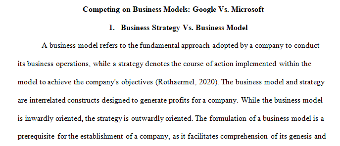 companies that were not competing in the past