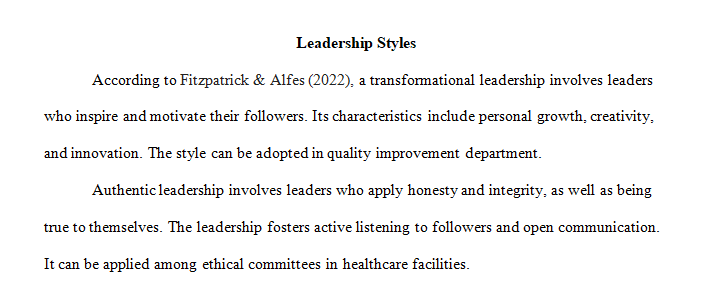 leadership style