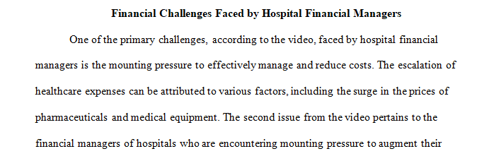 financial challenges faced by hospital