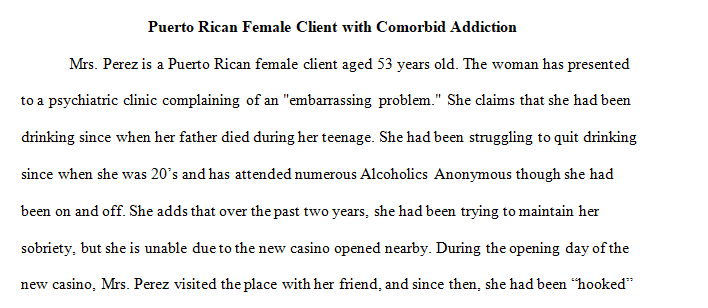 Woman With Comorbid Addiction