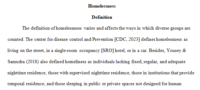 Identify 5 causes of homelessness