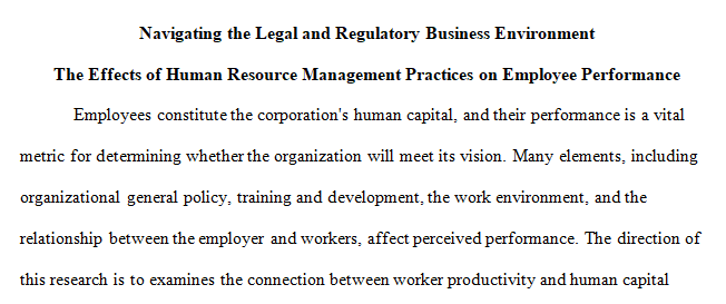 impact of statutory and regulatory changes