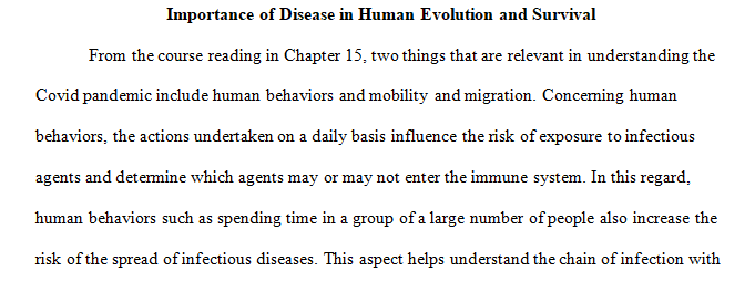 importance of disease in human evolution