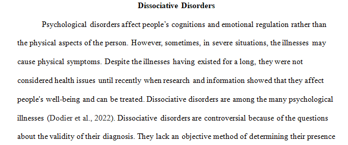 controversy surrounding dissociative disorders