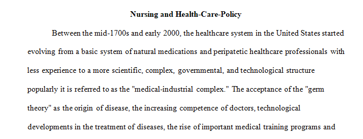 nursing and the health care delivery 