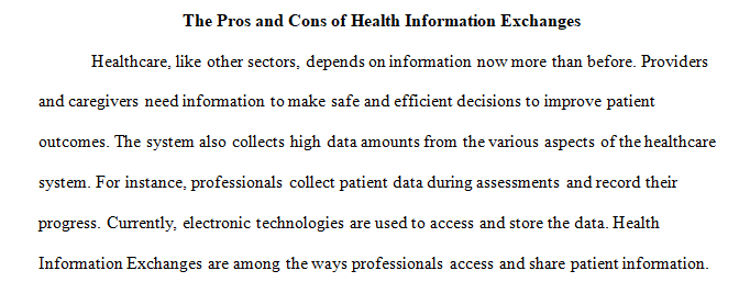 Health Information Exchanges