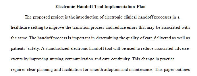 project proposal