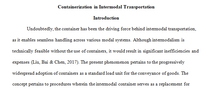 paper on a transportation