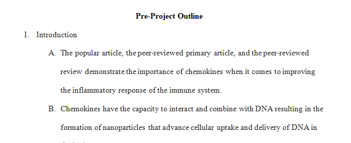 primary article demonstrate that chemokines