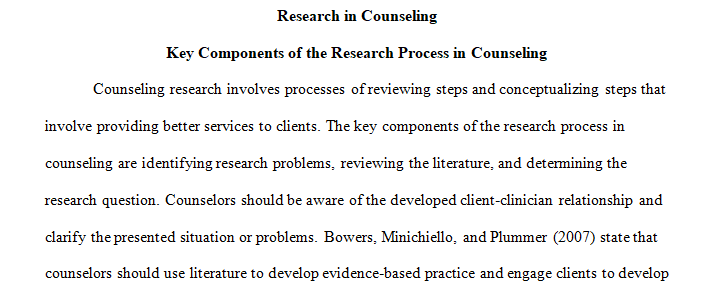 components of the research process