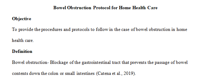 Bowel Obstruction