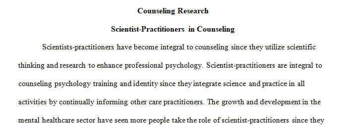 counseling research