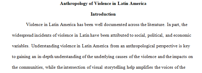 anthropology of violence