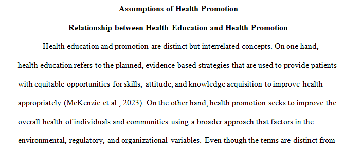 Health promotion