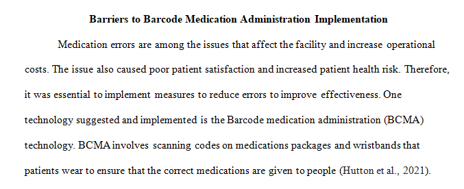 barriers to implementation