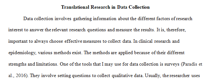 Identify a data collection