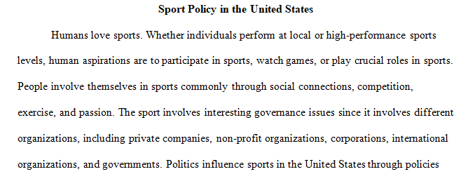 sport policy