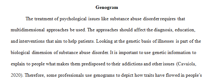 Describe how the genogram