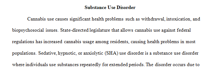 anxiolytic use disorder