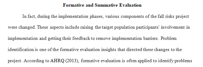 formative evaluation