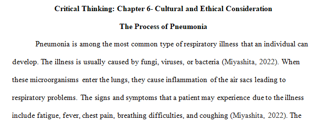 patient with pneumonia