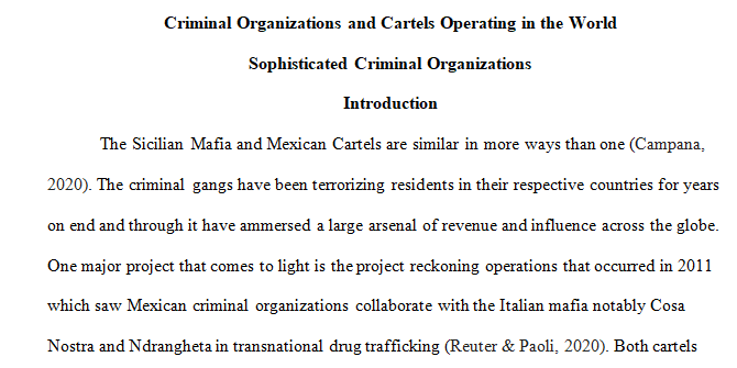 criminal organizations