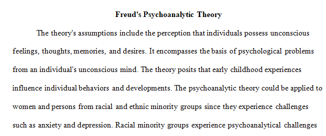 apply psychoanalytic theory