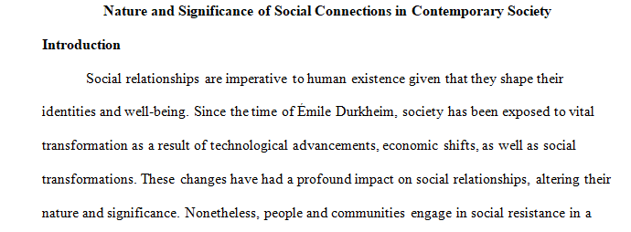 significance of social connections