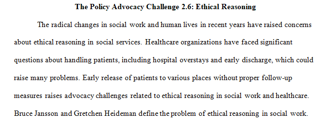 Policy Advocacy Challenge
