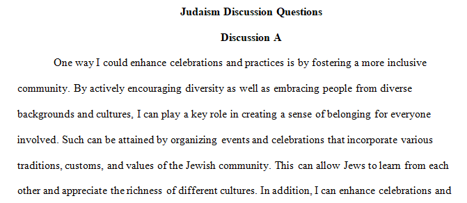 Consider Judaism