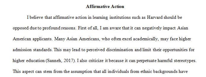 affirmative action