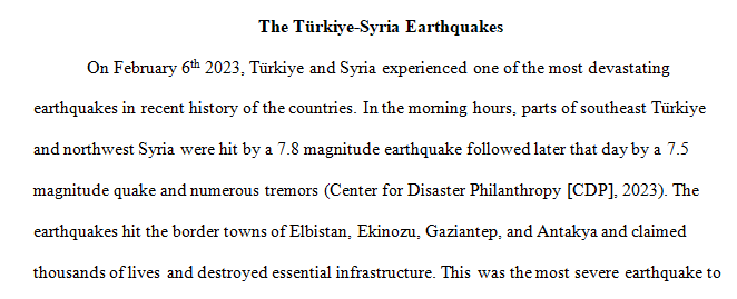 recent environmental events