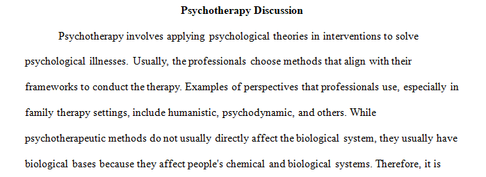 value of psychotherapy treatments