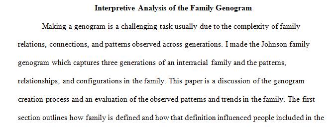 family genogram